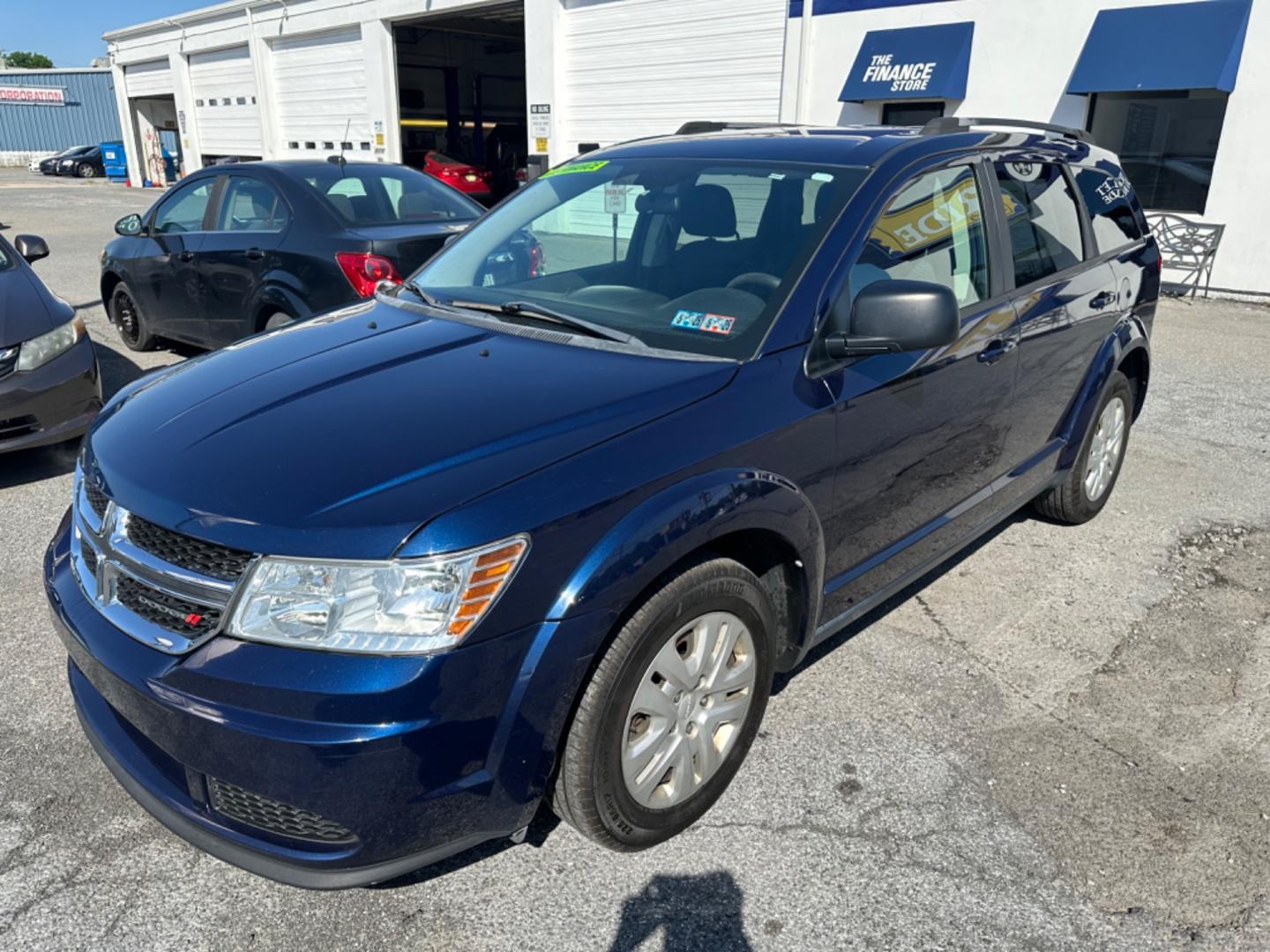 2017 BLUE Dodge Journey SE (3C4PDCAB1HT) with an 2.4L L4 DOHC 16V engine, 4A transmission, located at 1254 Manheim Pike, Lancaster, PA, 17601, (717) 393-9133, 40.062870, -76.323273 - Photo#0